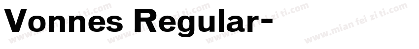 Vonnes Regular字体转换